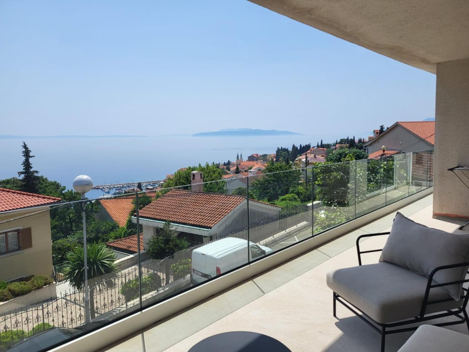 Premium Apartment With Beautiful Sea View, Short Walk To The Sea Opatija Dış mekan fotoğraf